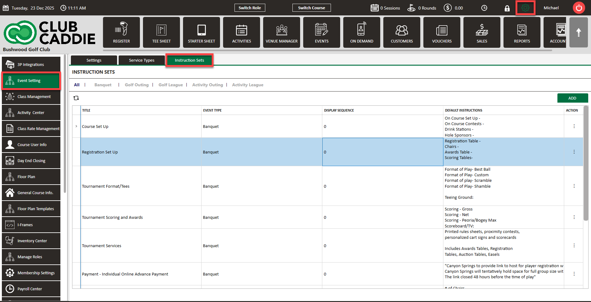 Instructions Events Events : Adding Instructions to Timelines