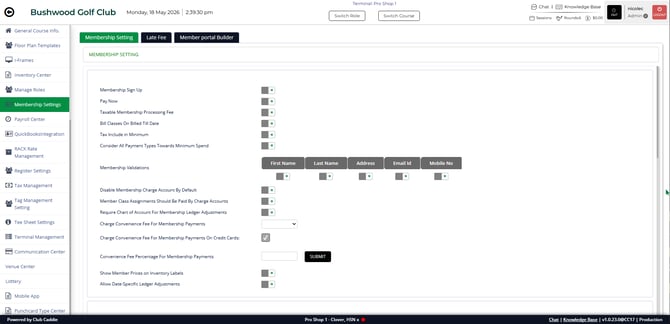 Membership Settings page open on the Membership Setting tab