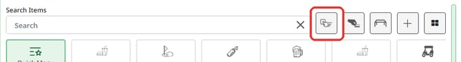 Register toolbar next to Search Items